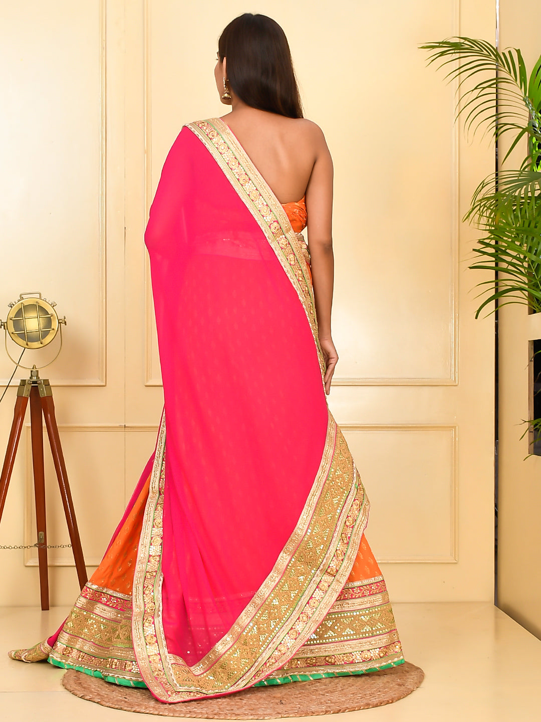 Silk Block Print Heavy Ready to Wear Lehenga With Unstiched Blouse