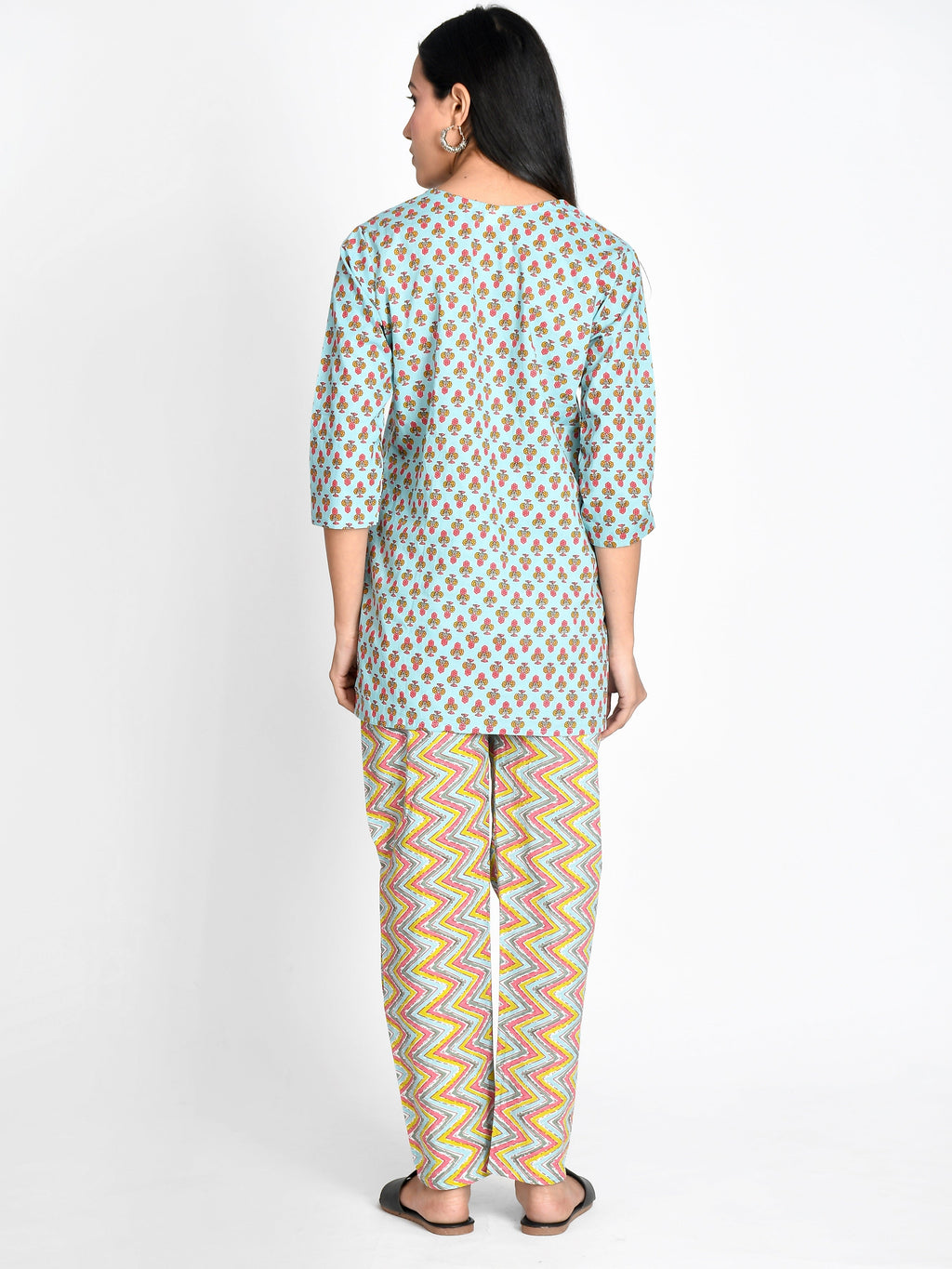 Women Pure Cotton Floral Printed Night Suit for girls