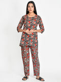 Pure Cotton printed Night suit For women/girls