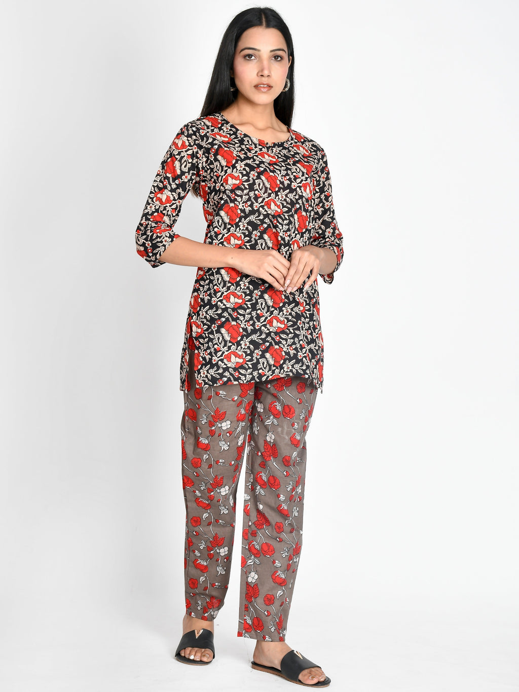 Pure Cotton printed Night suit For women/girls