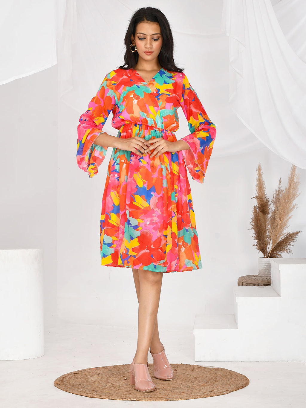Multi Colour party wear western Short dresses for Girls & Women