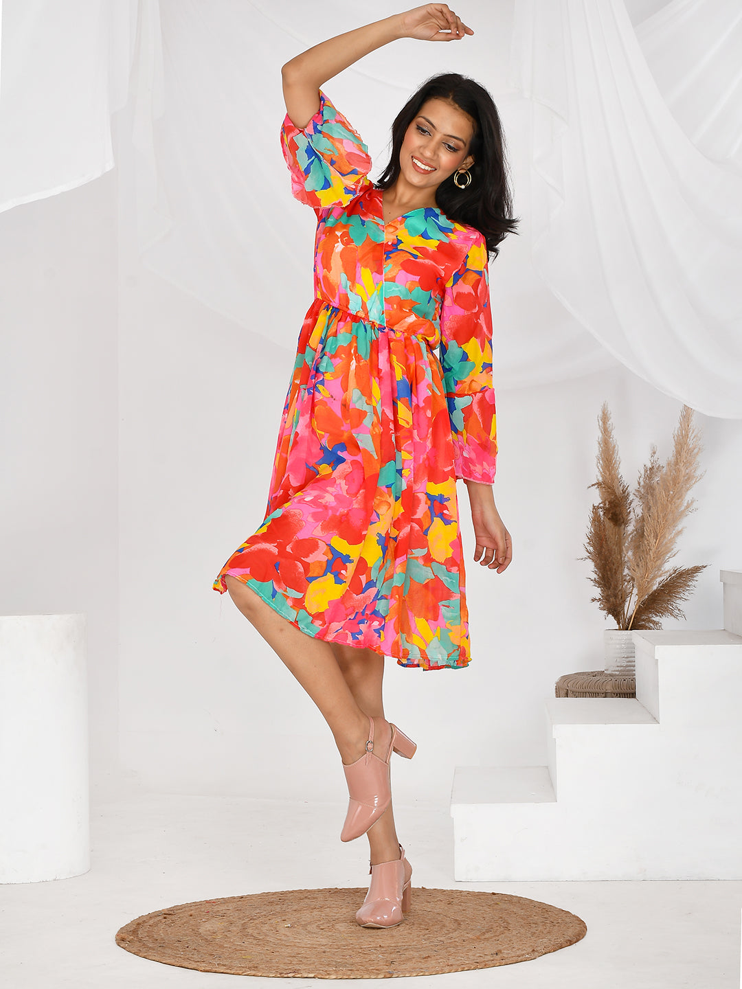 Multi Colour party wear western Short dresses for Girls & Women