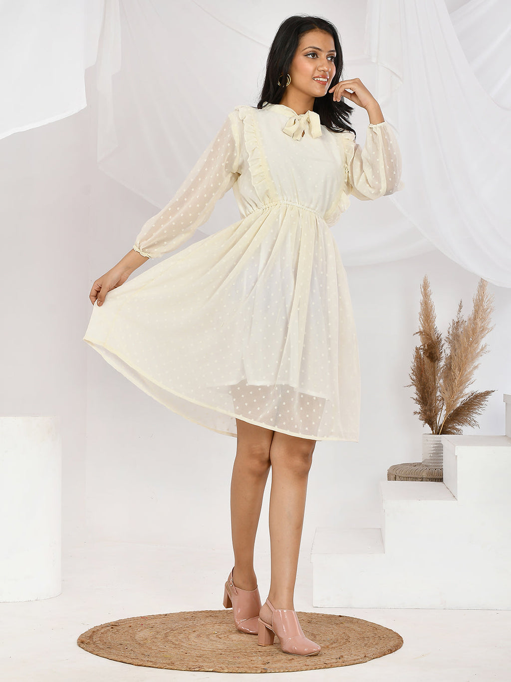 White self western Dresses for Women/Girls